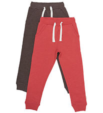Minymo Sweatpants - 2-pak - Tomato Puree Minymo Sweatpants - 2-pak - Tomato Puree
