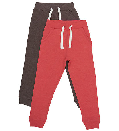 Minymo Sweatpants - 2-pak - Tomato Puree Minymo Sweatpants - 2-pak - Tomato Puree