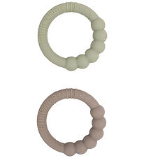 Filibabba Bideringe - Silikone - 2-pak - Warm Grey/Oil Green Filibabba Bideringe - Silikone - 2-pak - Warm Grey/Oil Green