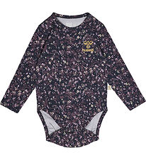 Hummel Body l/æ - hmlFloa - Ombre Blue/Lilla m. Blomster Hummel Body l/æ - hmlFloa - Ombre Blue/Lilla m. Blomster