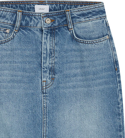 Grunt Nederdel - Denim - Elisa - Blue Vintage Grunt Nederdel - Denim - Elisa - Blue Vintage