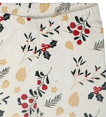 The New Siblings Leggings - TnsHoliday - Ecru m. Print The New Siblings Leggings - TnsHoliday - Ecru m. Print
