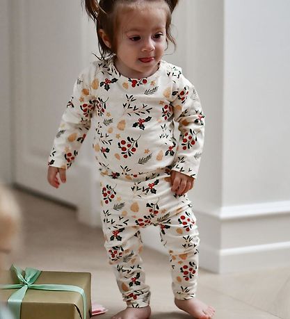 The New Siblings Leggings - TnsHoliday - Ecru m. Print The New Siblings Leggings - TnsHoliday - Ecru m. Print