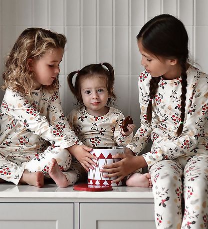 The New Siblings Leggings - TnsHoliday - Ecru m. Print The New Siblings Leggings - TnsHoliday - Ecru m. Print