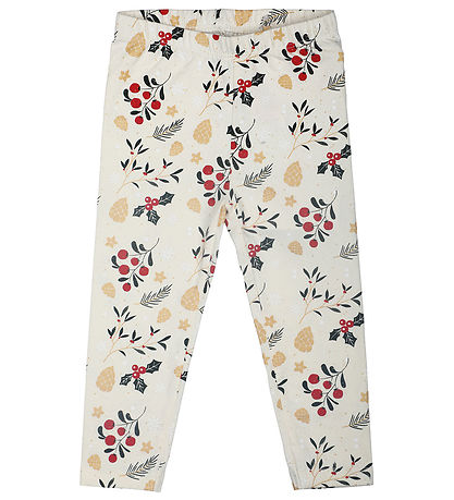 The New Siblings Leggings - TnsHoliday - Ecru m. Print The New Siblings Leggings - TnsHoliday - Ecru m. Print