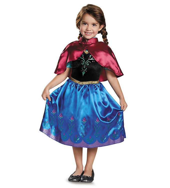 Frozen Anna Travel Børnekostume - Medium