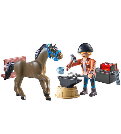 Playmobil Horses Of Waterfall - Beslagsmed... - 71357 - 15 Dele