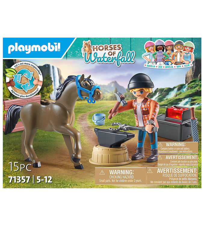 Playmobil Horses Of Waterfall - Beslagsmed... - 71357 - 15 Dele