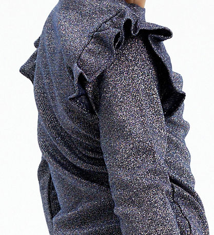 The New Bluse - TnFarah - Navy Blazer m. Sølvglimmer