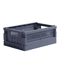 Made Crate Foldekasse - Mini - 24x17x9,5 cm - Blue Grey Made Crate Foldekasse - Mini - 24x17x9,5 cm - Blue Grey