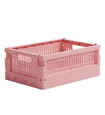 Made Crate Foldekasse - Mini - 24x17x9,5 cm - Candyfloss Pink Made Crate Foldekasse - Mini - 24x17x9,5 cm - Candyfloss Pink