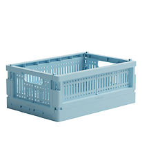 Made Crate Foldekasse - Mini - 24x17x9,5 cm - Crystal Blue Made Crate Foldekasse - Mini - 24x17x9,5 cm - Crystal Blue