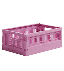 Made Crate Foldekasse - Mini - 24x17x9,5 cm - Soft Fuchsia Made Crate Foldekasse - Mini - 24x17x9,5 cm - Soft Fuchsia