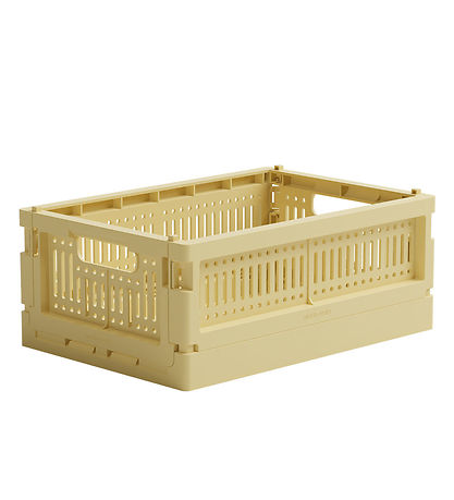 Made Crate Foldekasse - Mini - 24x17x9,5 cm - Lemon Cream Made Crate Foldekasse - Mini - 24x17x9,5 cm - Lemon Cream