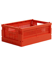 Made Crate Foldekasse - Mini - 24x17x9,5 cm - So Bright Red Made Crate Foldekasse - Mini - 24x17x9,5 cm - So Bright Red
