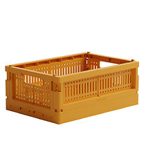 Made Crate Foldekasse - Mini - 24x17x9,5 cm - Mustard Made Crate Foldekasse - Mini - 24x17x9,5 cm - Mustard