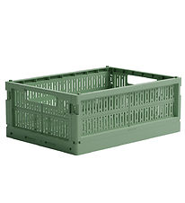 Made Crate Foldekasse - Midi - 33x24x13 cm - Green Bean Green Made Crate Foldekasse - Midi - 33x24x13 cm - Green Bean Green