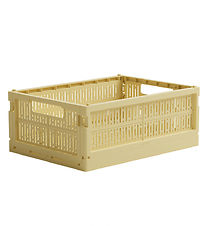 Made Crate Foldekasse - Midi - 33x24x13 cm - Lemon Cream Made Crate Foldekasse - Midi - 33x24x13 cm - Lemon Cream