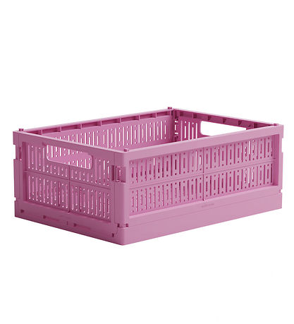 Made Crate Foldekasse - Midi - 33x24x13 cm - Soft Fuchsia