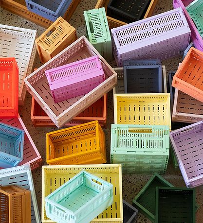 Made Crate Foldekasse - Midi - 33x24x13 cm - Mustard Made Crate Foldekasse - Midi - 33x24x13 cm - Mustard