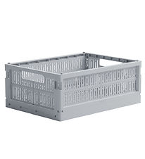 Made Crate Foldekasse - Midi - 33x24x13 cm - Misty Grey Made Crate Foldekasse - Midi - 33x24x13 cm - Misty Grey
