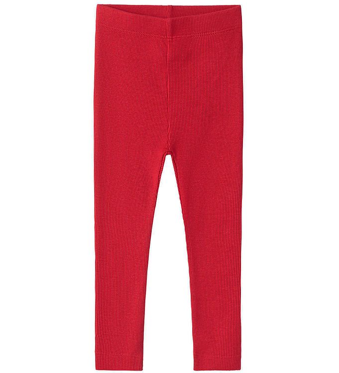 Name It Leggings - Rib - NbnKab - Jester Red