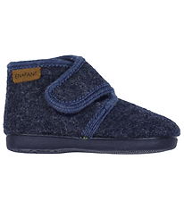 En Fant Hjemmesko - Uld - Navy Melange En Fant Hjemmesko - Uld - Navy Melange