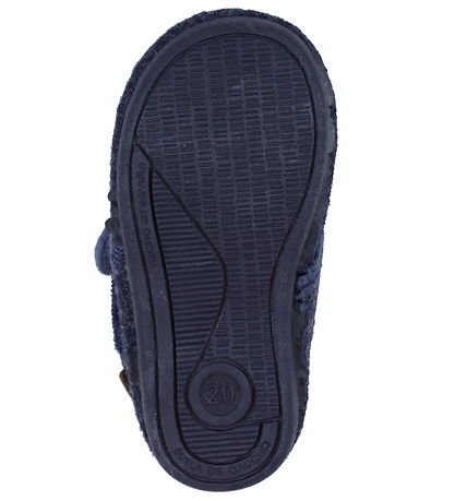 En Fant Hjemmesko - Uld - Navy Melange En Fant Hjemmesko - Uld - Navy Melange