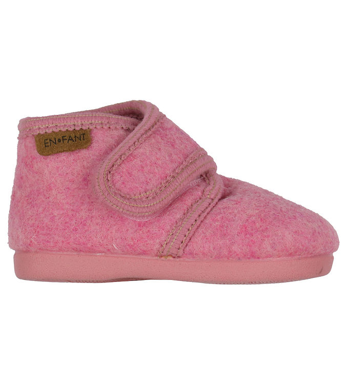 Uldhjemmesko velcro - Wild Rose - 29