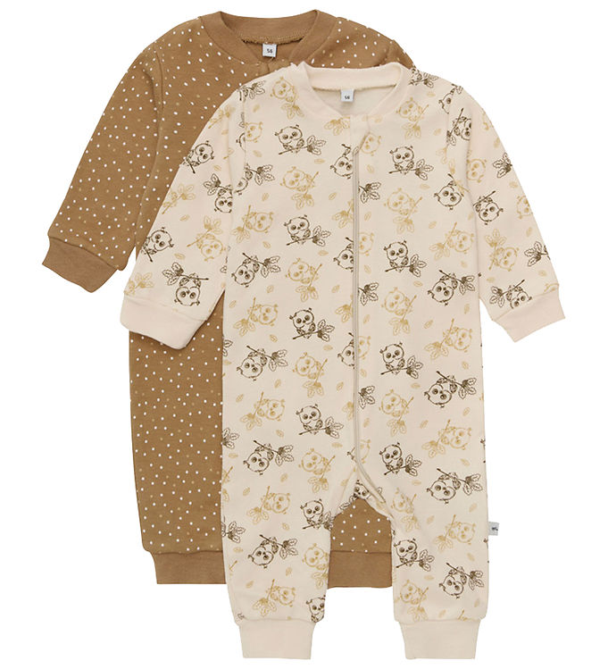 Pippi Baby Heldragter - Natdragter - 2-pak - Whitecap Grey