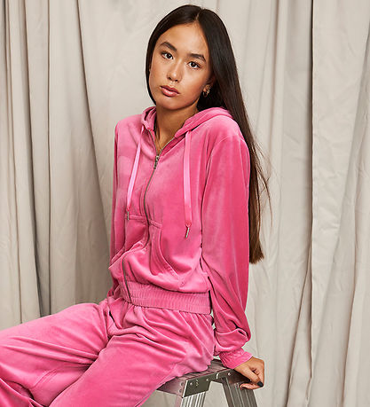 Hound Cardigan - Velour - Pink Hound Cardigan - Velour - Pink