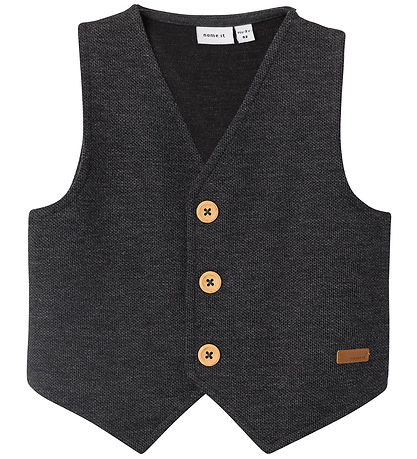 Name It Vest - NmmRobino - Dark Grey Melange Name It Vest - NmmRobino - Dark Grey Melange