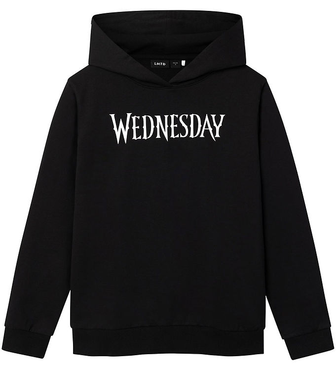 LMTD NlfSille Wednesday Hættetrøje - Black