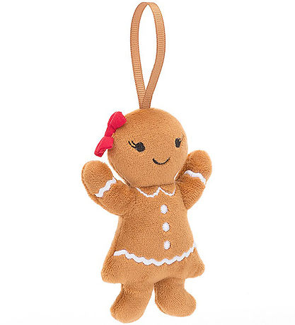 Jellycat Bamse - 10x6 cm - Festive Folly Gingerbread Ruby Jellycat Bamse - 10x6 cm - Festive Folly Gingerbread Ruby