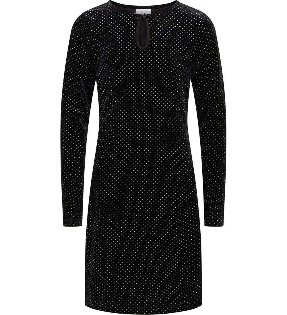 Grunt Kleid - Velours - Tuam - Schwarz m. Silber Punkte - Grunt - 16 Jahre (176) - Kleider