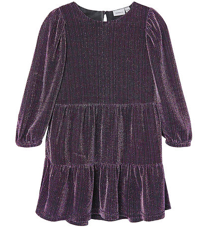 Name It Kjole - NmfRisilk - Lavender Mist m. Glimmer Name It Kjole - NmfRisilk - Lavender Mist m. Glimmer