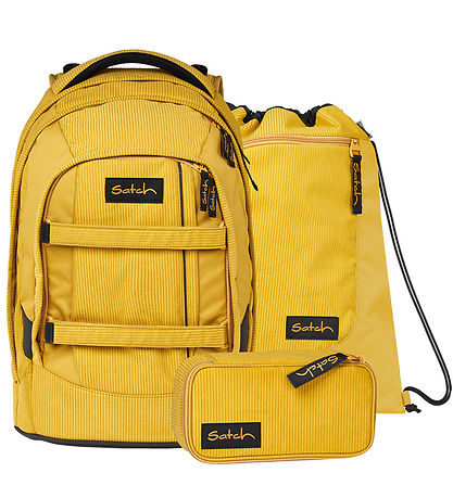 Satch Skoletaskesæt - Fløjl - Heritage - Oldschool - Retro Honey Satch Skoletaskesæt - Fløjl - Heritage - Oldschool - Retro Honey