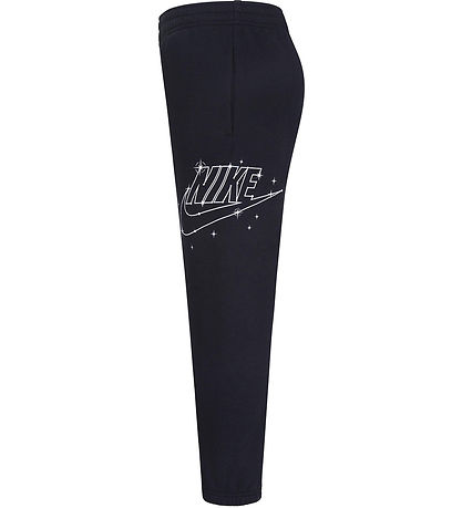 Nike Sweatpants - Sort m. Hvid/Sølv Nike Sweatpants - Sort m. Hvid/Sølv
