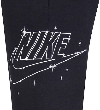 Nike Sweatpants - Sort m. Hvid/Sølv Nike Sweatpants - Sort m. Hvid/Sølv