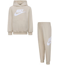 Nike Sweatsæt - Sanddrift m. Hvid