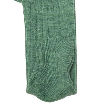 Joha Leggings m. Fødder - Uld - Grøn