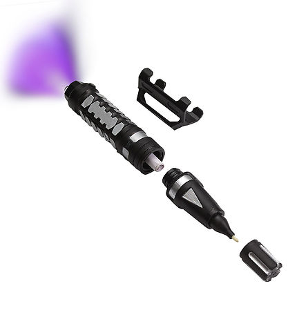 SpyX - Invisible Ink Pen - Sort/Sølv