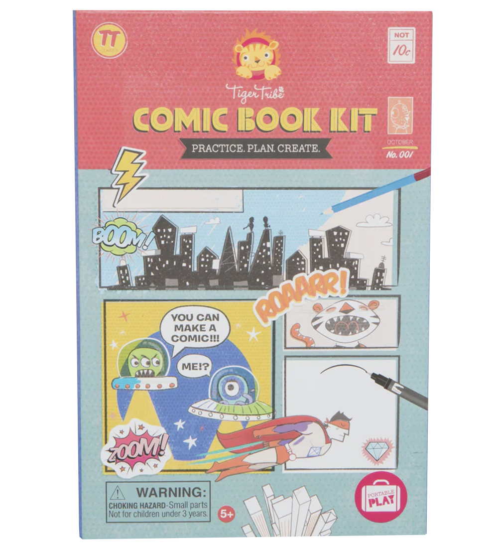 Tiger Tribe Kreatives Spielset - Comic Book Kit - Tiger Tribe - One Size - Kreatives Spielset