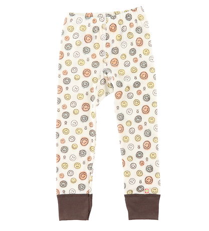Katvig Leggings - Uld - Hvid m. Smiley Katvig Leggings - Uld - Hvid m. Smiley