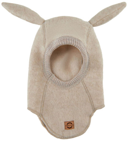 Mikk-Line Elefanthue - Uld - 1-lags - Melange Offwhite m. Ører Mikk-Line Elefanthue - Uld - 1-lags - Melange Offwhite m. Ører