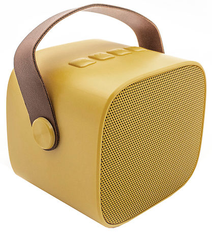 Lalarma Højtaler m. Mikrofon - Trådløs - Karaoke - Gul Lalarma Højtaler m. Mikrofon - Trådløs - Karaoke - Gul