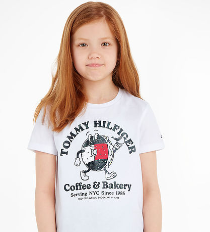 Tommy Hilfiger T-shirt - Tommy Bagels - White Tommy Hilfiger T-shirt - Tommy Bagels - White