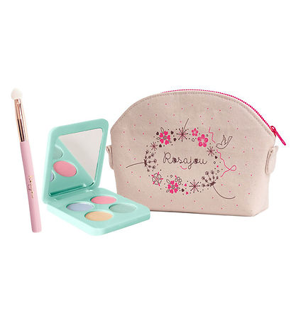 Rosajou Sminkesæt -  Øjenskygge mm. - 4 Dele - Blå/Grøn/Guld/Ros Rosajou Sminkesæt -  Øjenskygge mm. - 4 Dele - Blå/Grøn/Guld/Ros