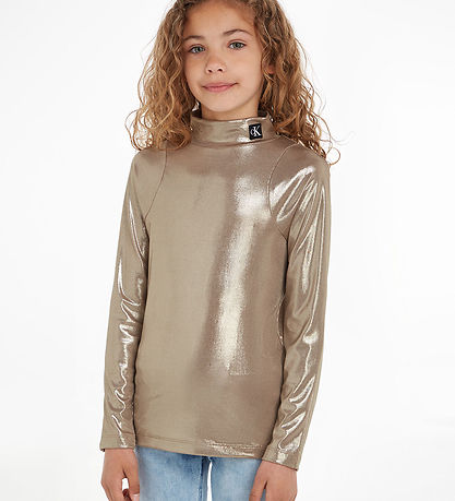 Calvin Klein Bluse - Frosted Almond Calvin Klein Bluse - Frosted Almond