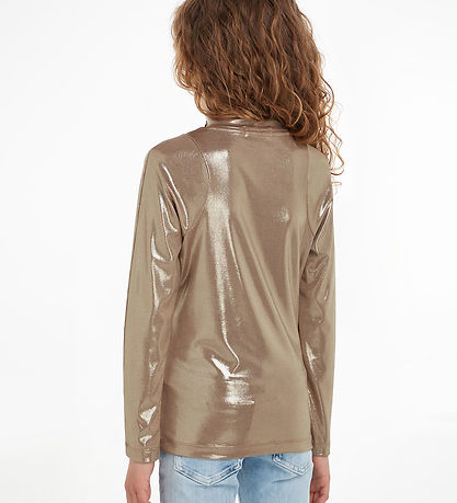 Calvin Klein Bluse - Frosted Almond Calvin Klein Bluse - Frosted Almond